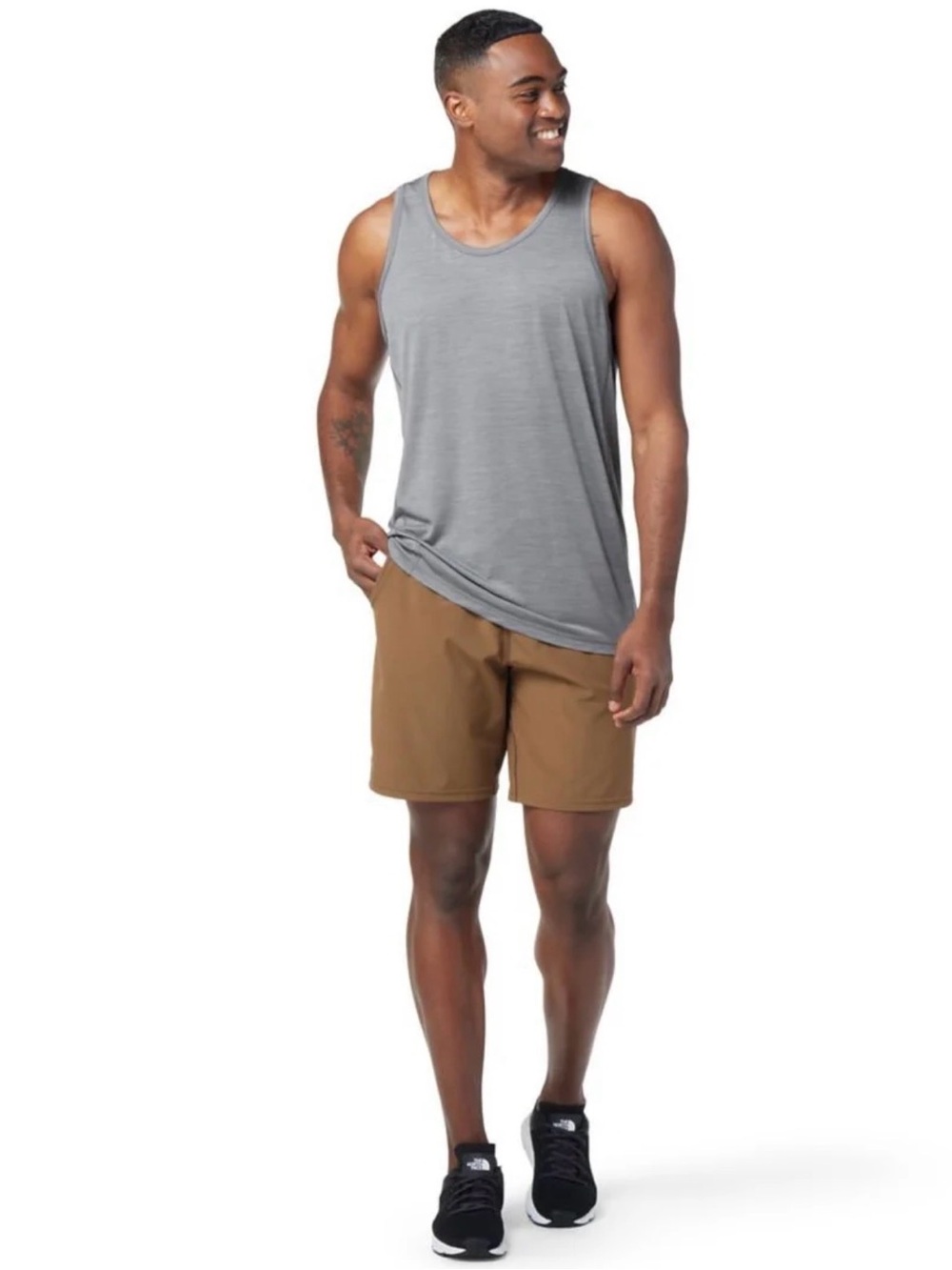 Smartwool Mens Merino Sport 120 Ultralite Tank Top Size Medium Gray Merino Wool